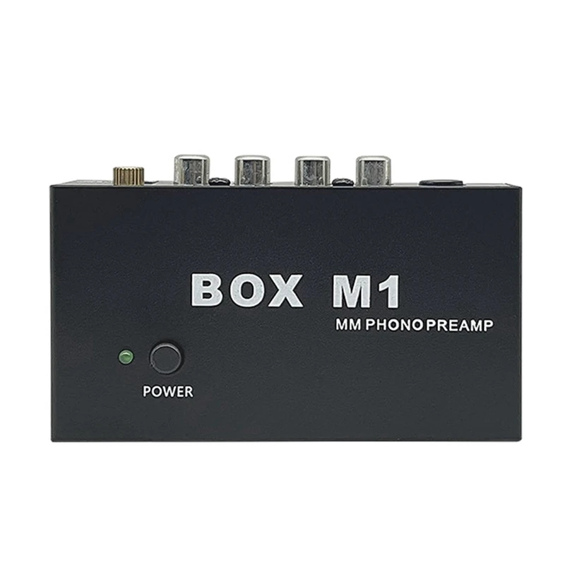 

Box M1 Mm Phono Preamp For Turntable Phonograph Preamplifier Mini Stereo Audio Hifi With Headphone Amplifier