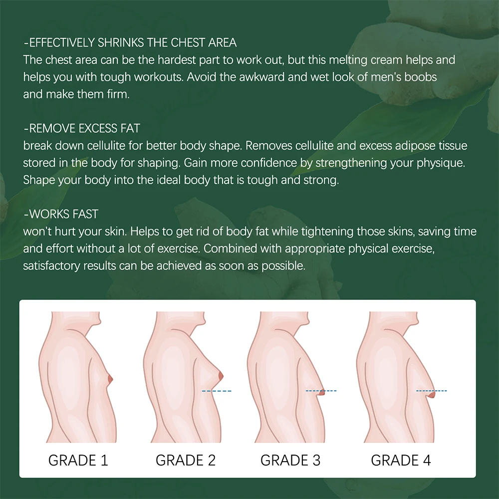 30 مللي الزنجبيل كريم حرق الدهون تشديد الصدر البطن العضلات فقدان الوزن مكافحة السيلوليت الجسم الدهون التخسيس تدليك كريم للجنسين #5
