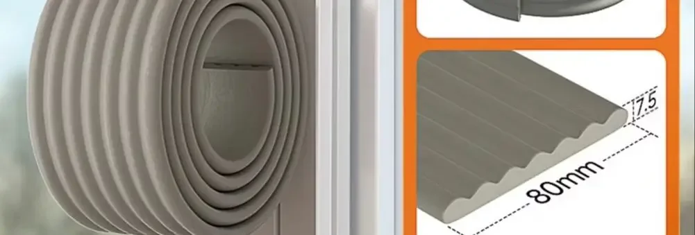 

5Roll Acoustic Foam Window Sealing Strip Self-adhesive For Door Window Windproof Tape Door Serl Gap Air Leakage Filling Strip