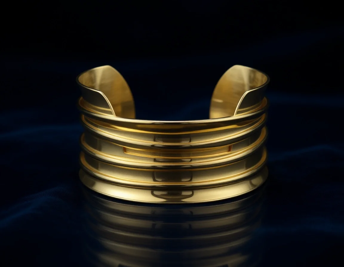 

Браслет-манжета шириной 7 дюймов для женщин, диаметр 2,5 дюйма, высота 1,5 дюйма, из нержавеющей стали или с сатиновым покрытием