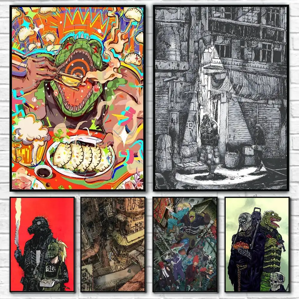 Pósteres de Anime y Manga Japonesa D-Dorohedoro, Impresión HD, Decoración de Pared Vintage para el Hogar y el Estudio