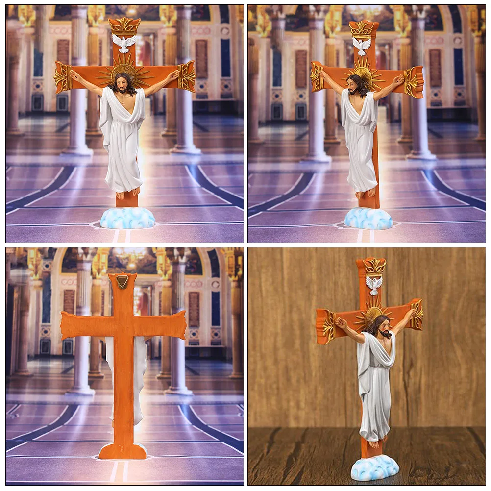 

Jesus Statue Pendant Sculpture Home Decor Decorative Resin Ornament Decorations Western Christmas