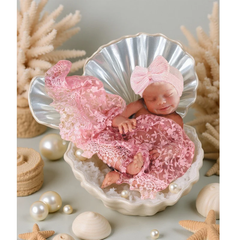 

Комплект из 2 предметов: накидка и шапочка для детской фотографии — треугольная пеленка с кружевной отделкой и эластичной шапочкой — реквизит для фотосъемки с памятью ребенка (0–3 месяца