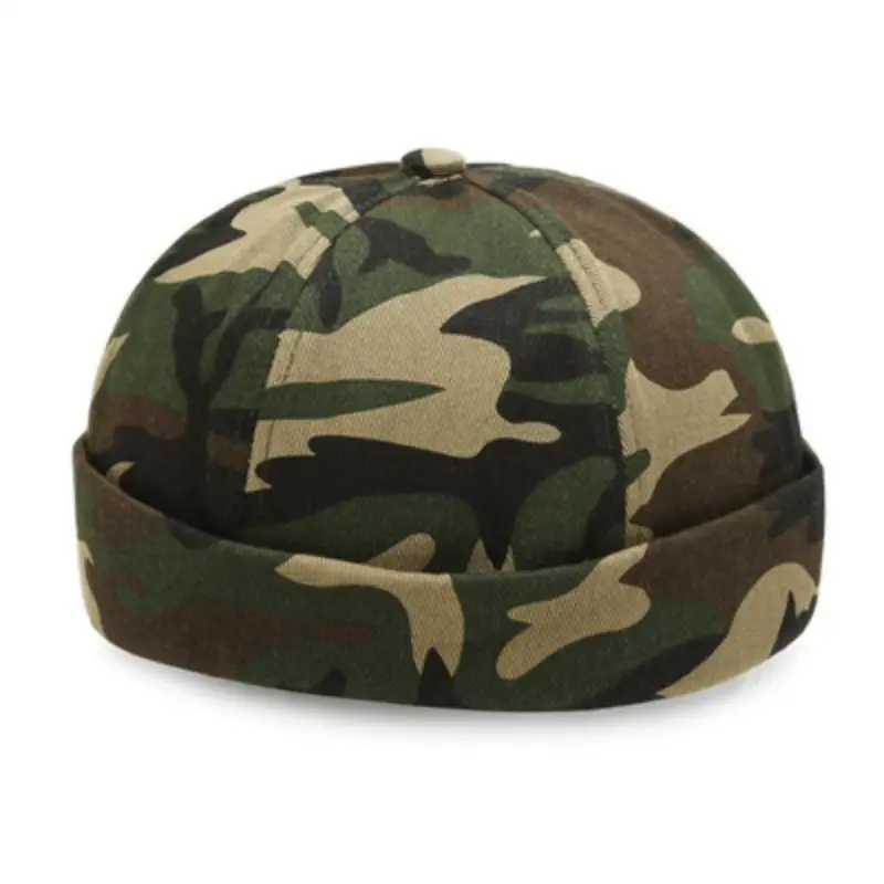 2024 Nowa czapka Hip Hop Skullcap Trendy Color Streetwear Przenośna czapka Melon Modne nakrycie głowy Czapki Elastyczne panele Hip Hop Hat