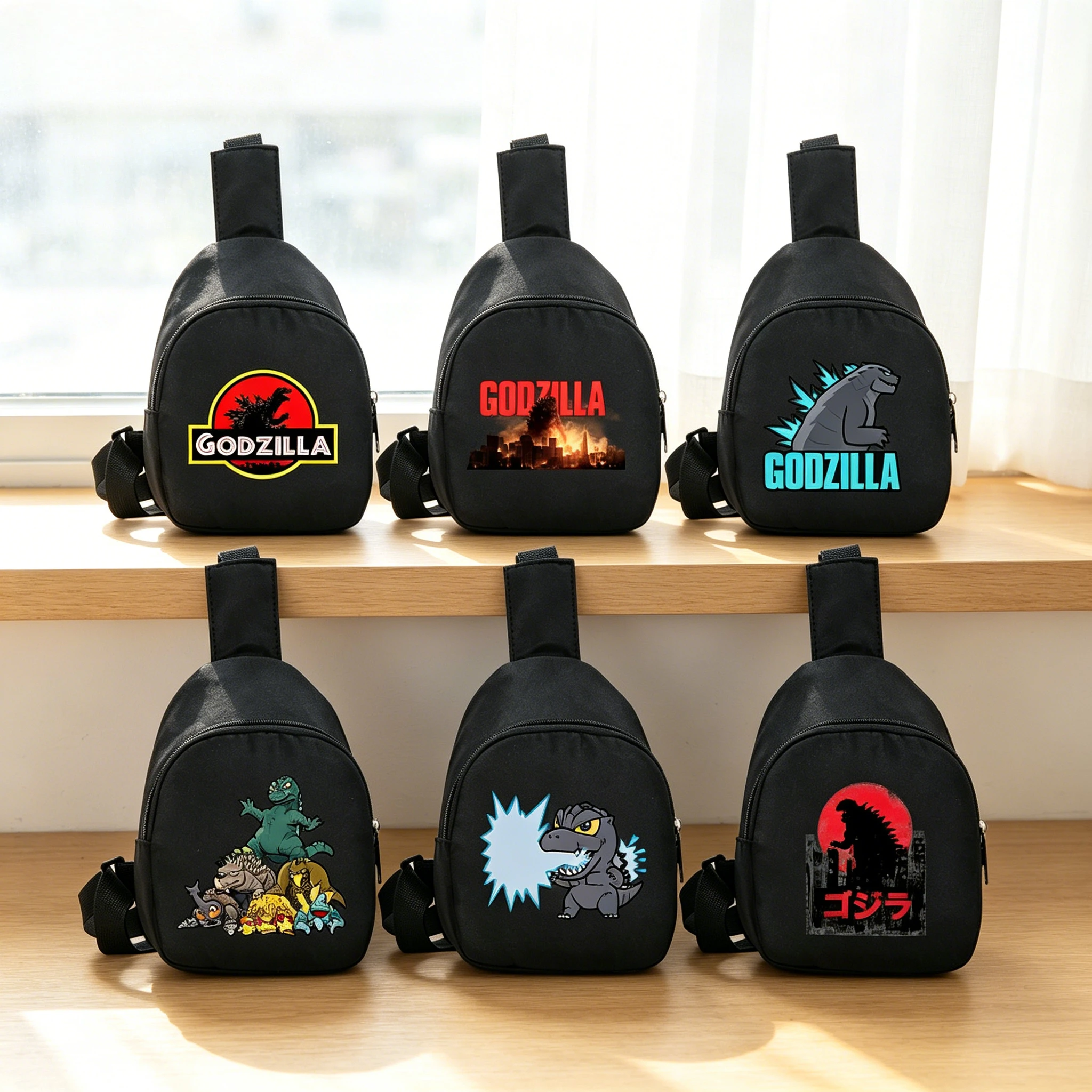 Godzillas Chest Pack teenager Anime Cartoon Shoulder Bag Student Mini Portable Crossbody fashion Coin Pouch Birthday Gift 2026