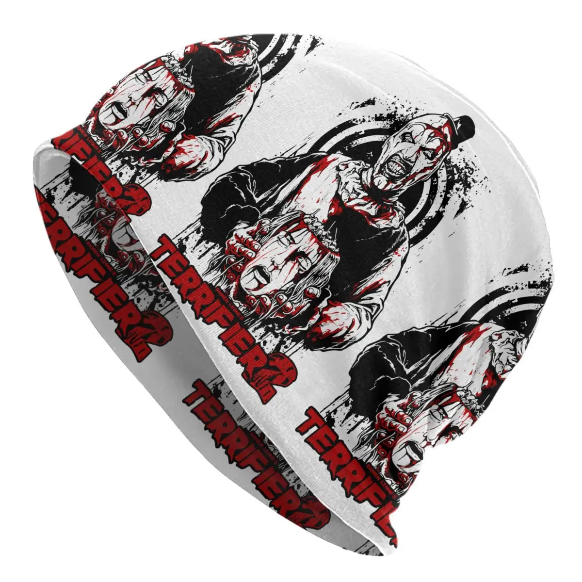 Terrifier Horror Movie Halloween Bonnet Hats Casual Street Skullies Beanies Art The Clown Men Women Knitted Warm Head Wrap Cap