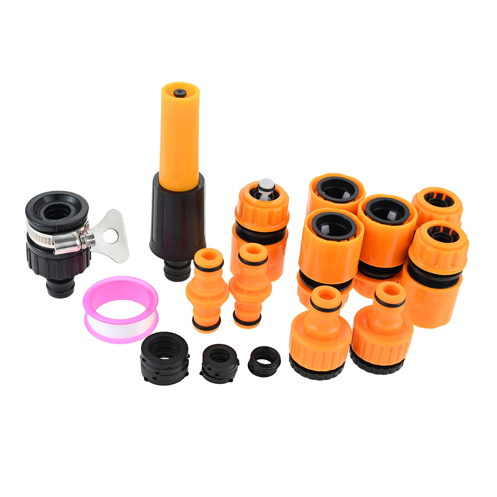 12pcs Garden Quick Hose Connectors Kit 2-in-1 Standard 3/4