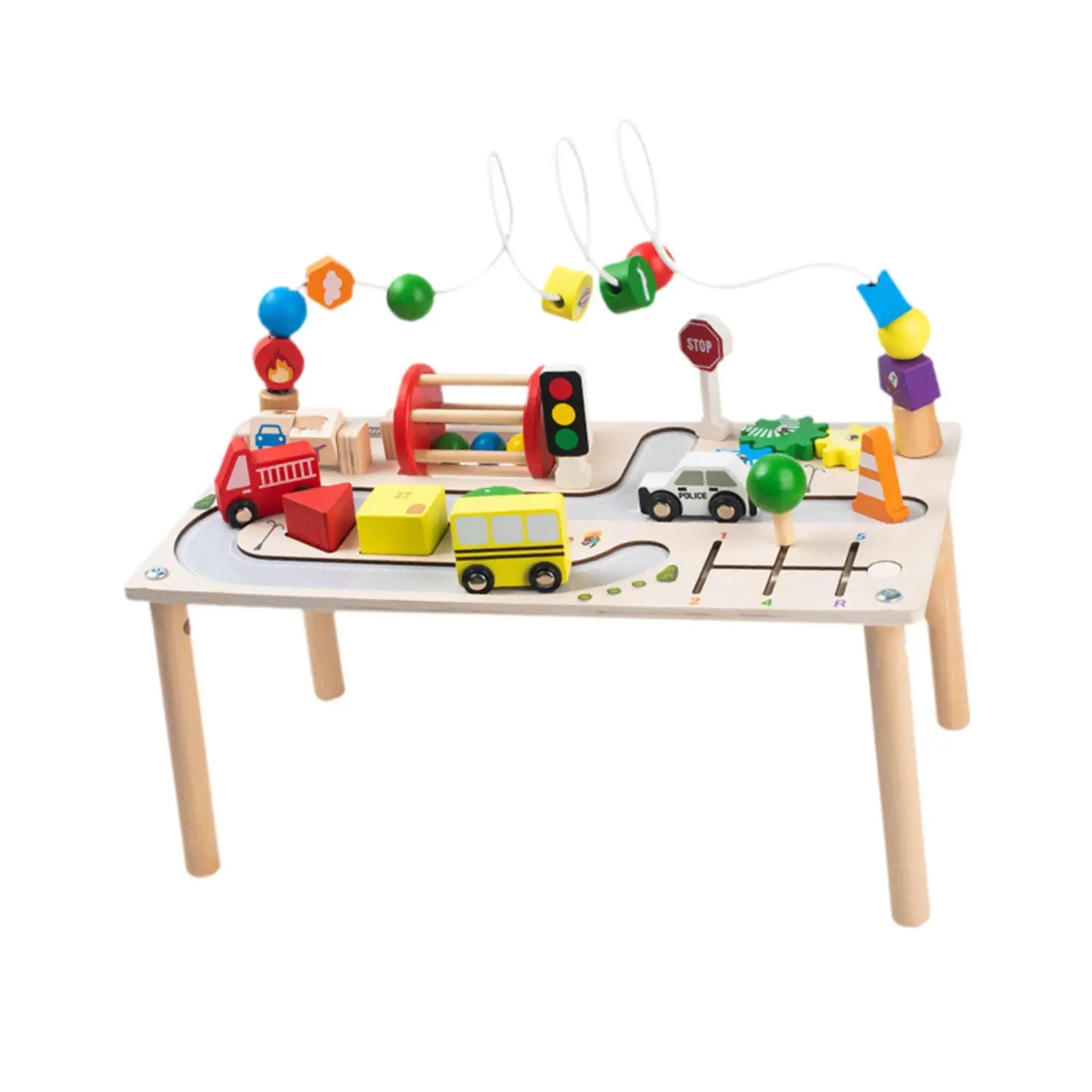 Activity Table First Birthday Gift Traffic Awareness Busy Board for Kids