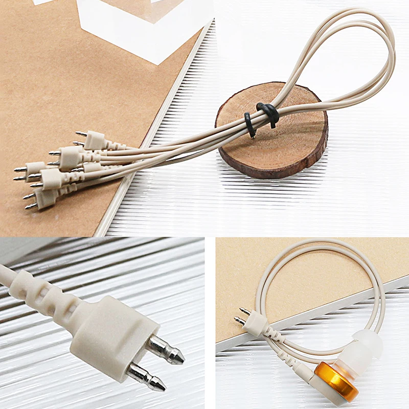 

1PCS Hearing Aid 2 Pin Cable Body Aids Unilateral Cord Wire For Box Type/Behind-The-Ear Hearing Aid Heads