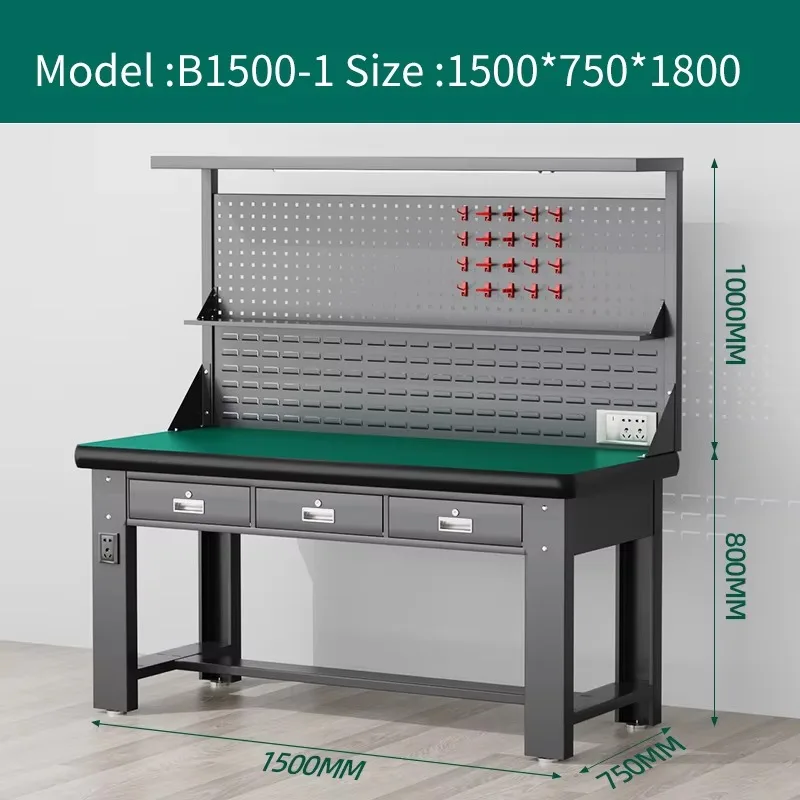 Anti-Static ESD Workbench Heavy Duty Stainless Steel Cabinet 5-8 Drawers For Electronics Phone Repair Assembly Line