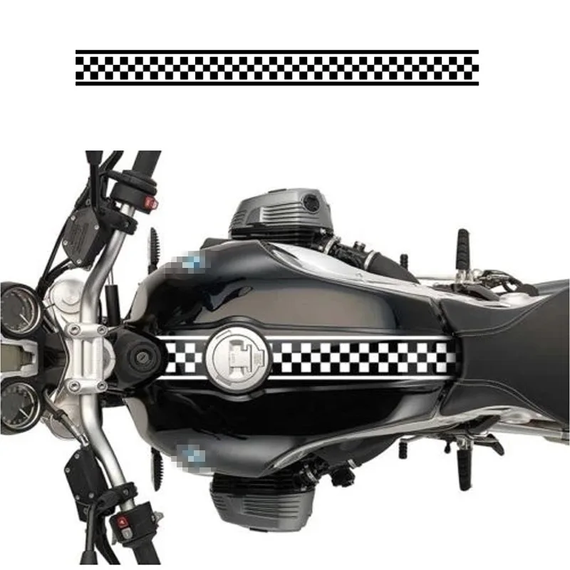 

1pc Stripe Vinyl Sticker for Motorcycle Fuel Tank Decor Motor Body Stickers Strip Decal 90cm*8cm Accessories