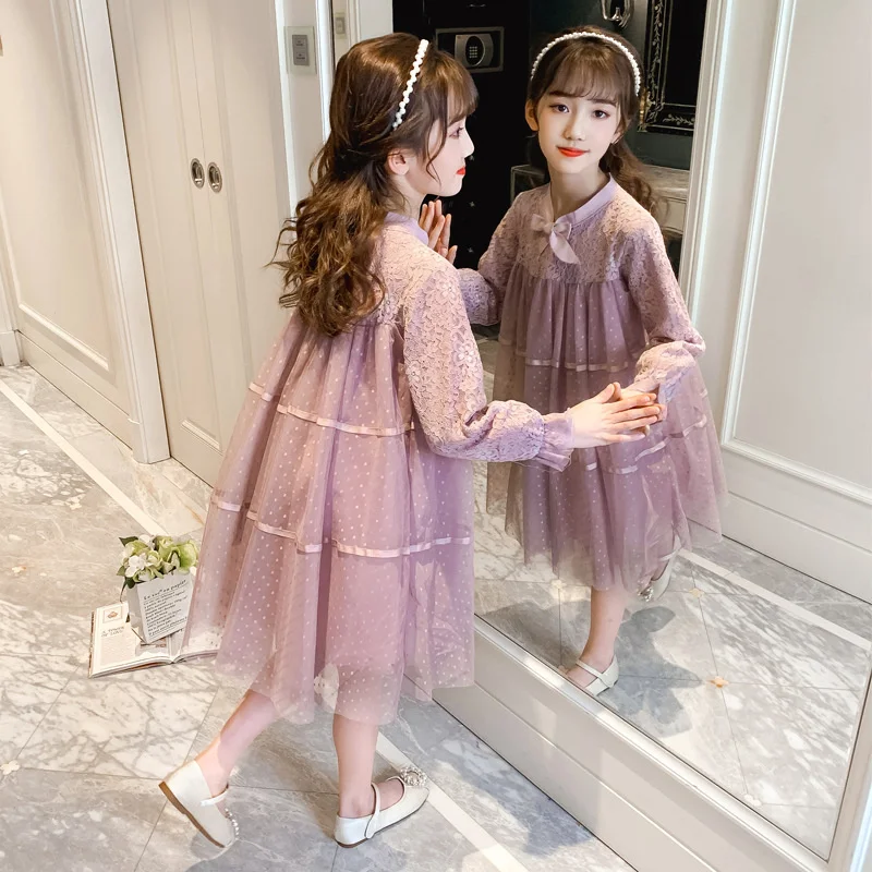 

Girl Dress Kids Skirts Spring Autumn Cotton 2022 Classic Flower Girl Dress Party Evening Gown Beach Outdoor Children Clothing