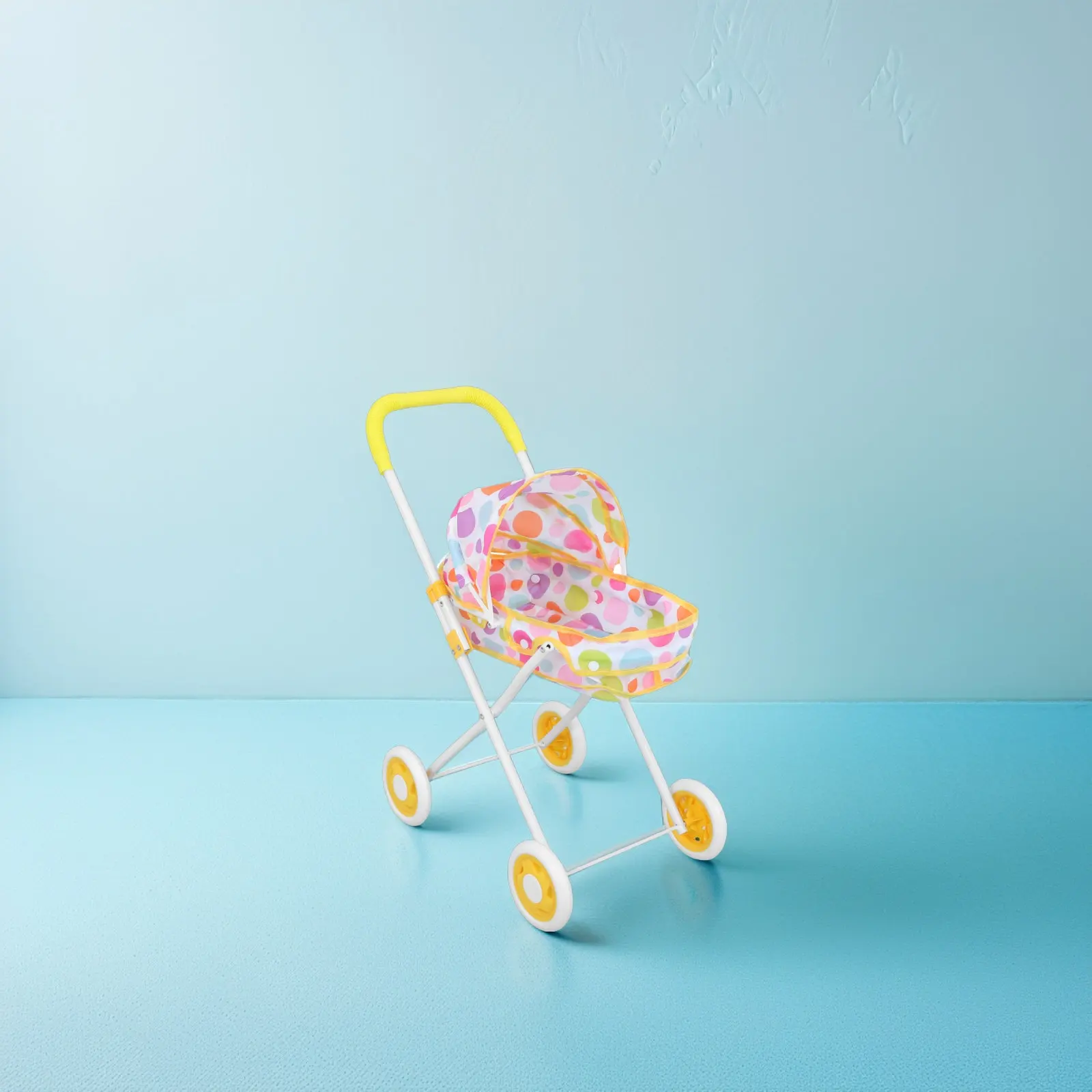 baby-stroller-mini-pram-carriage-foldable-lightweight-pretend-play-accessory-girls-roleplaying-playset-toddler-stroller