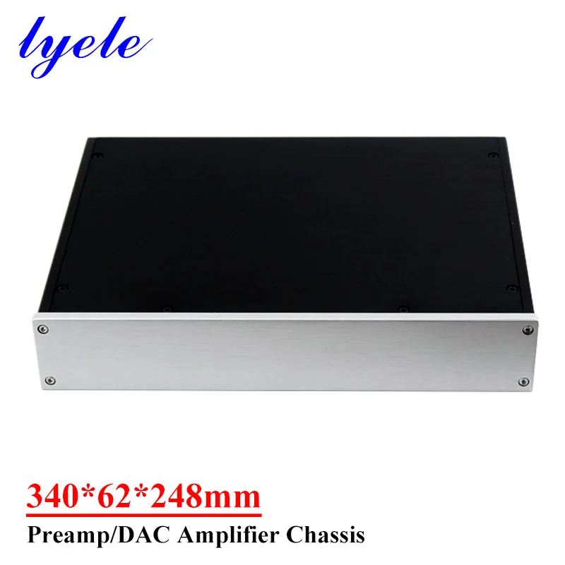 340*62*248mm All-aluminum Preamplifier Chassis DAC Decoder Chassis Diy Audio Amplifier Case Shell