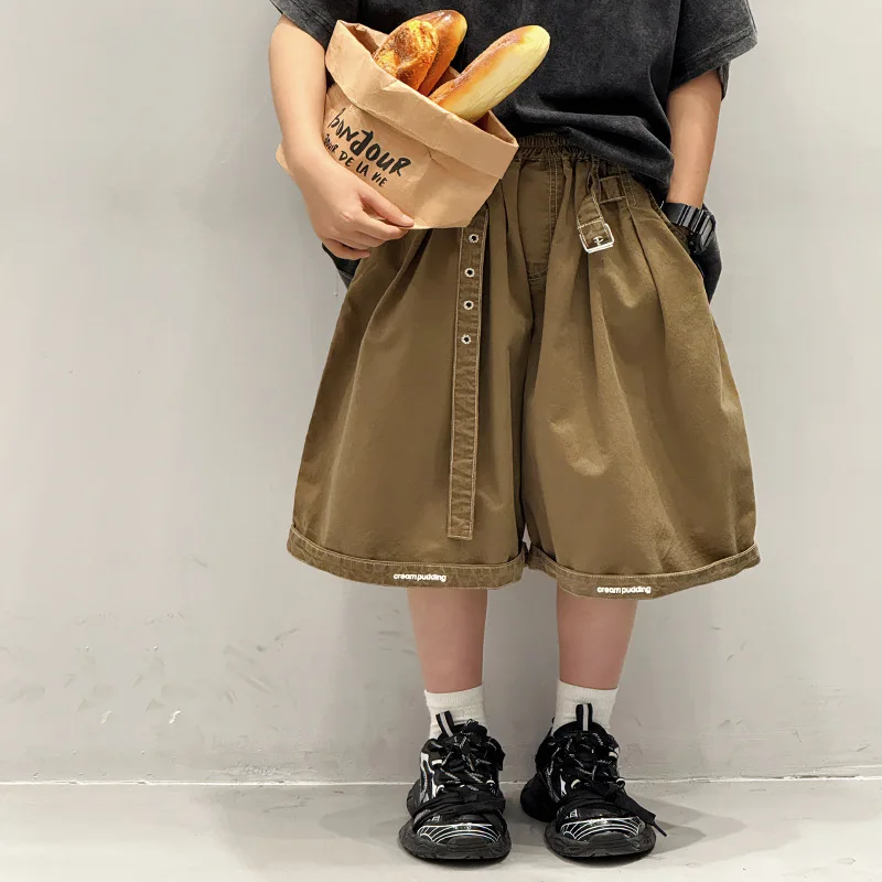 Baoduo children's clothing boys summer pants 2025 new summer casual shorts summer five-point pants tide