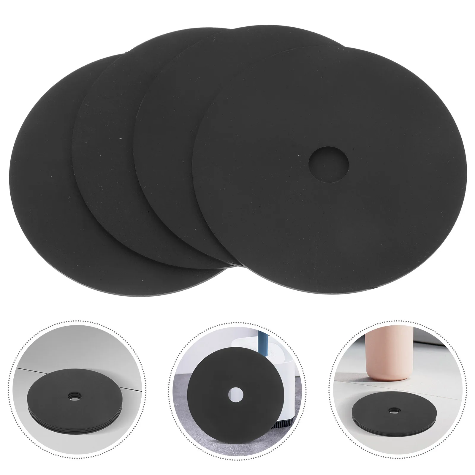 

4pcs Toilet Brush Cover Accessories Round Disc Shield Replacement For Toilet Cleaning Brush Odor Blocker Stink Prevention