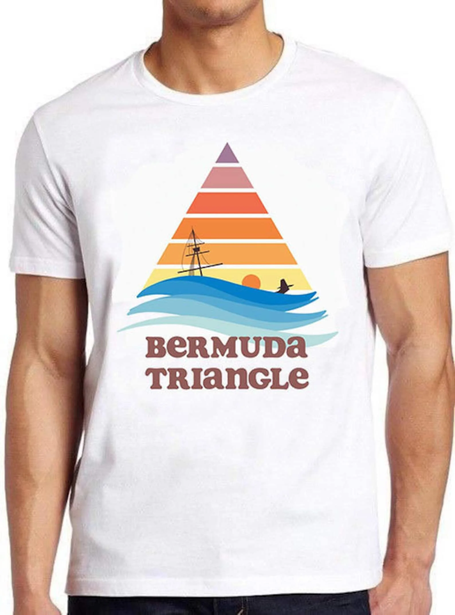 Bermuda Triangle Funny Meme Gift Tee Gamer Cult Movie T Shirt 754