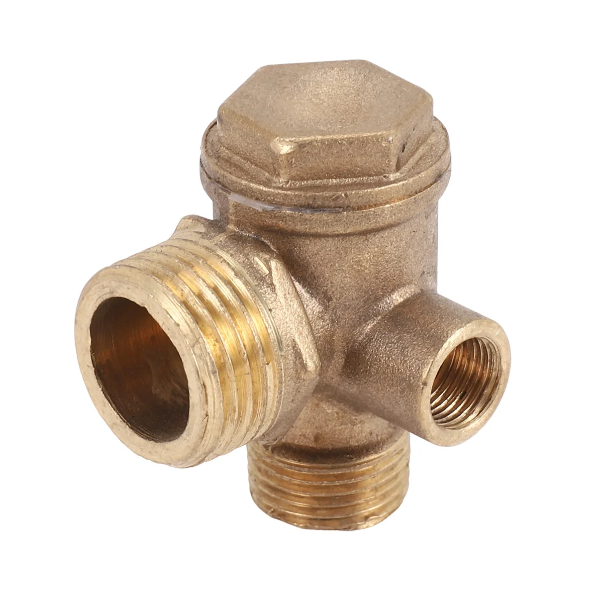 

YHYS 1 Трехходовой обратный клапан воздушного компрессора, обратный клапан воздушного компрессора с прямым подключением, порт клапана: 20 мм, 16 мм, 10 мм