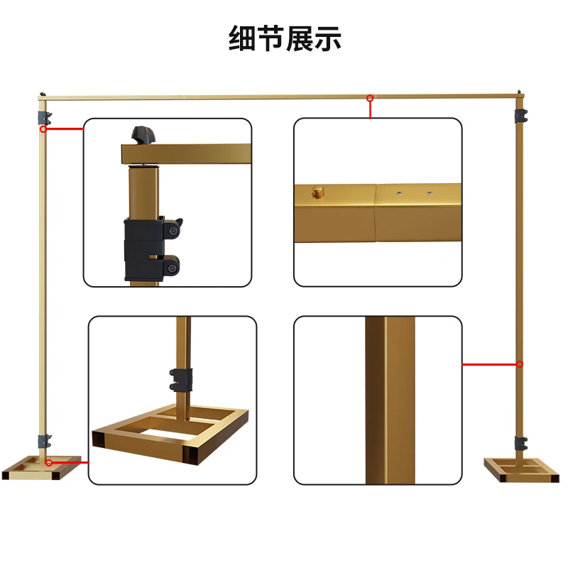 SH نظام دعم الإطار الخلفي ذو الخلفية المزدوجة المتقاطعة للتصوير الفوتوغرافي استوديو الصور فيديو شاشة خضراء موسلين