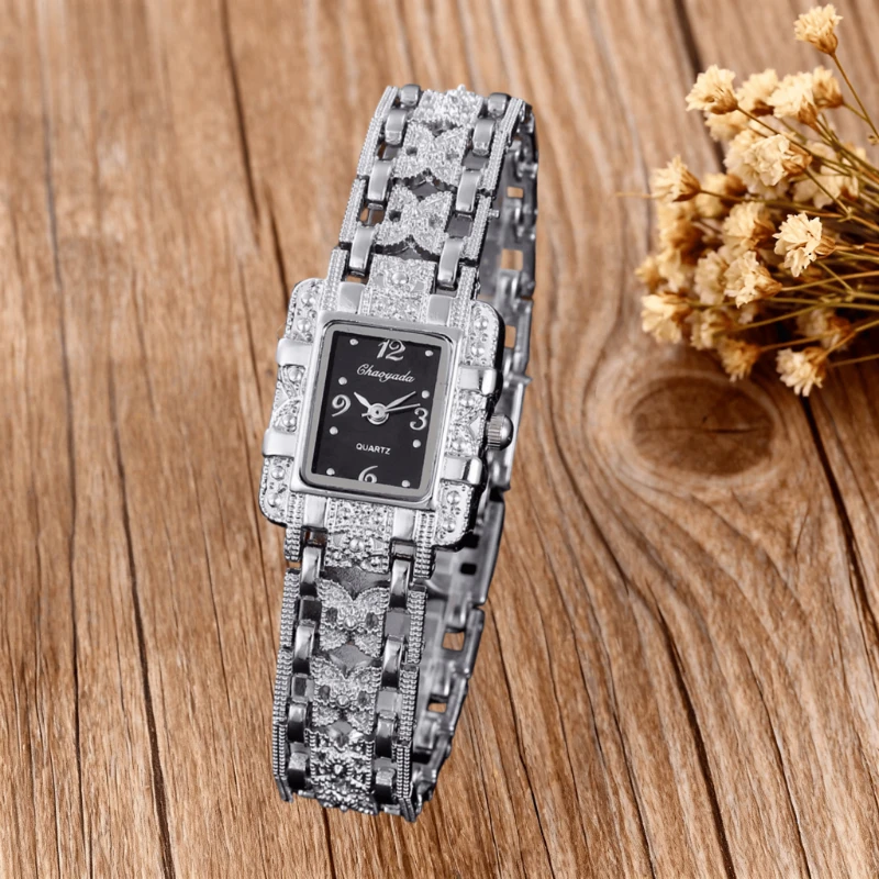 

Роскошные женские часы со стразами, модные кварцевые женские часы из сплава с квадратным циферблатом, элегантное платье, женские часы, подарок, Reloj Mujer