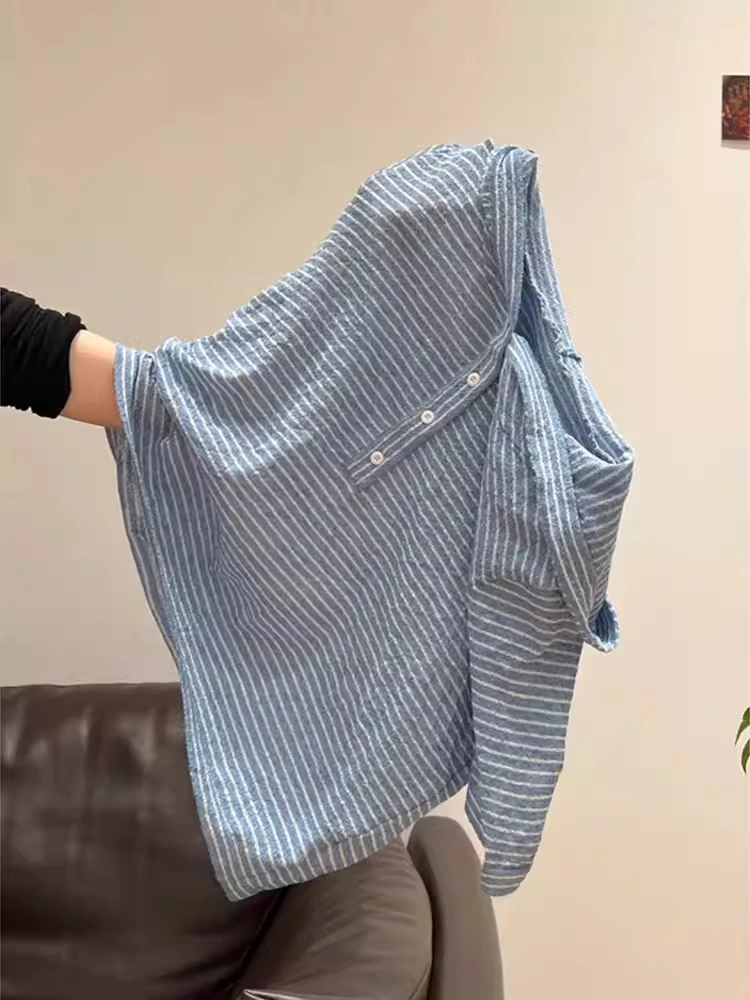 Extra Large 300 Pounds Color Block Stripe Hooded Short Sleeve T-Shirt Women Summer Loose Versatile Casual Anti-aging Top