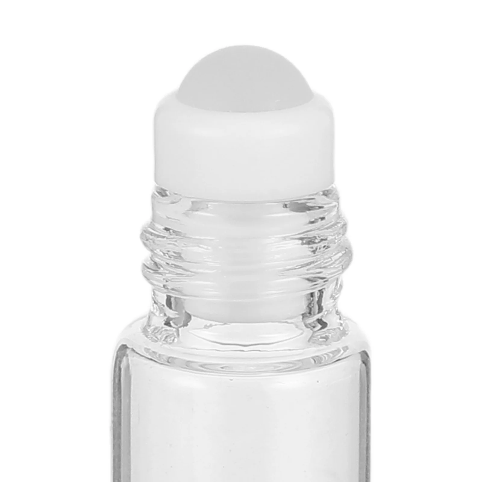 12pçs garrafas de rolo de óleo essencial, vidro transparente recarregável, tamanho de viagem, recipientes de perfume, rolo vazio em frascos de amostra de fragrância