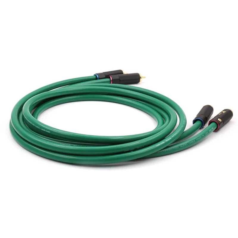 

AA60-Audio Interconnect Cable 6N OFC HIFI RCA 2RCA Male To Male Premium Sound Quality For Home Theater 1.5M