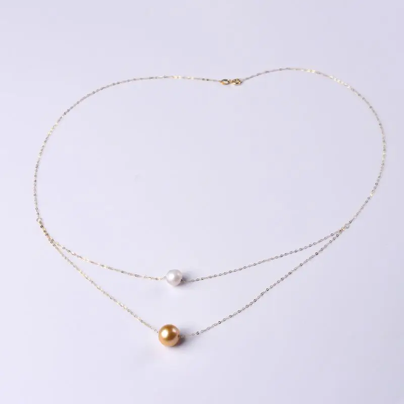 

Ювелирные изделия из чистого жемчуга, ожерелье из натуральной морской воды, кулон, свадебные помолвочные изделия для женщин AU750