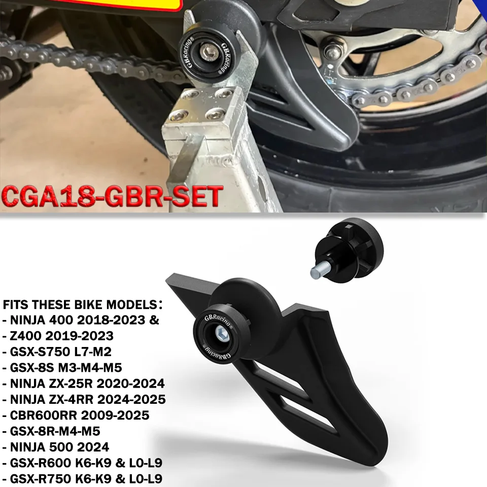 CGA18 Lower Chain Guard For Ninja 400 2018-2023 & Z400 2019-2023 GSX-R600 K6-K9 & L0-L9 Universal Chain Guard&Bobbin Assembly