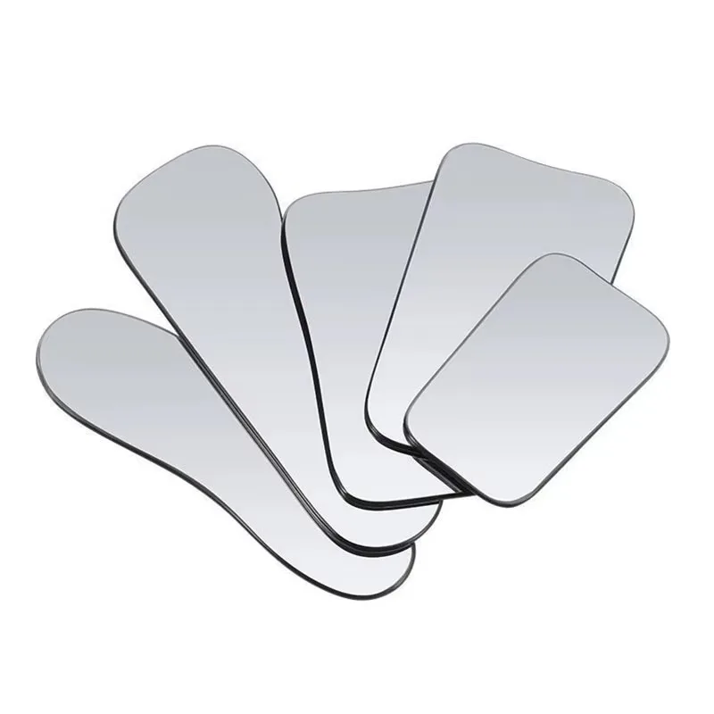 5-piece Set of Glass Reflectors Dental Reflectors Orthodontic Photography Double-Sided Glass Oral Reflectors