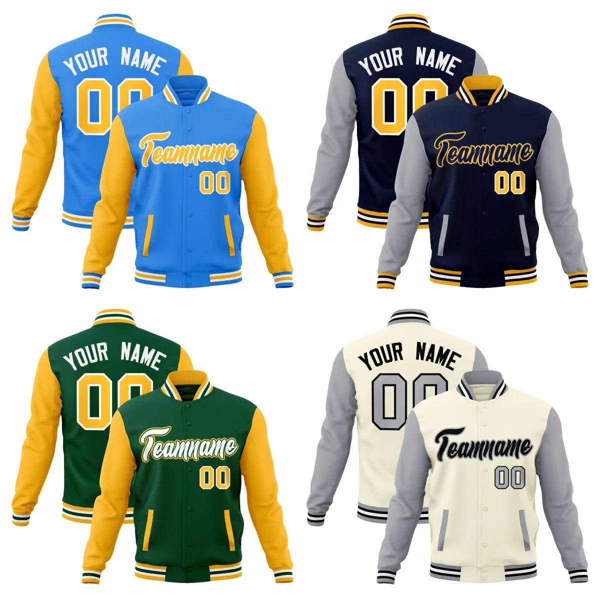 College Style Varsity Embroidery Jacket Customize Fashion Trend Baseball Uniform Unisex Couple Loose Jackets