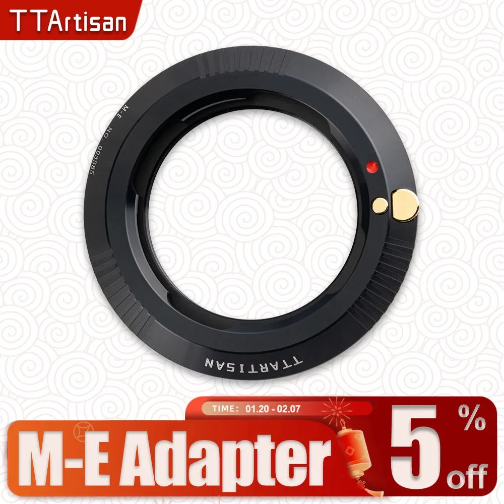 TTArtisan M-E Adapter Ring for Leica Voigtlander Zeiss M to Sony E-mount Mirrorless Camera Accessories A7RIII