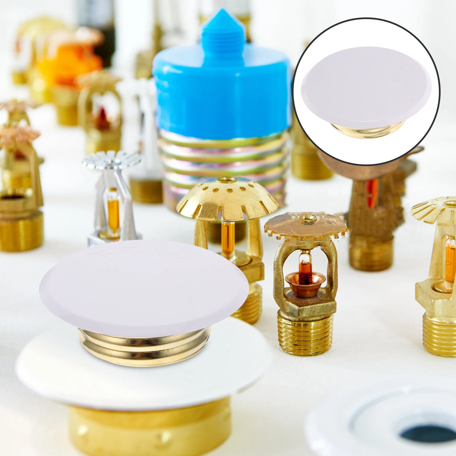 Concealed Fire Sprinkler Cover for Ceiling Head Metal Wall Mounted Covers Hidden Design Easy Installation