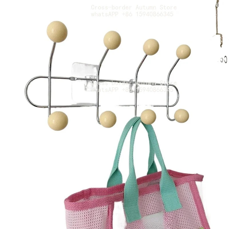 Multi-functional Hook Coat Key Storage Hook Living Room Bedroom Storage Hooks Wall Non-marking Decoration Accessories