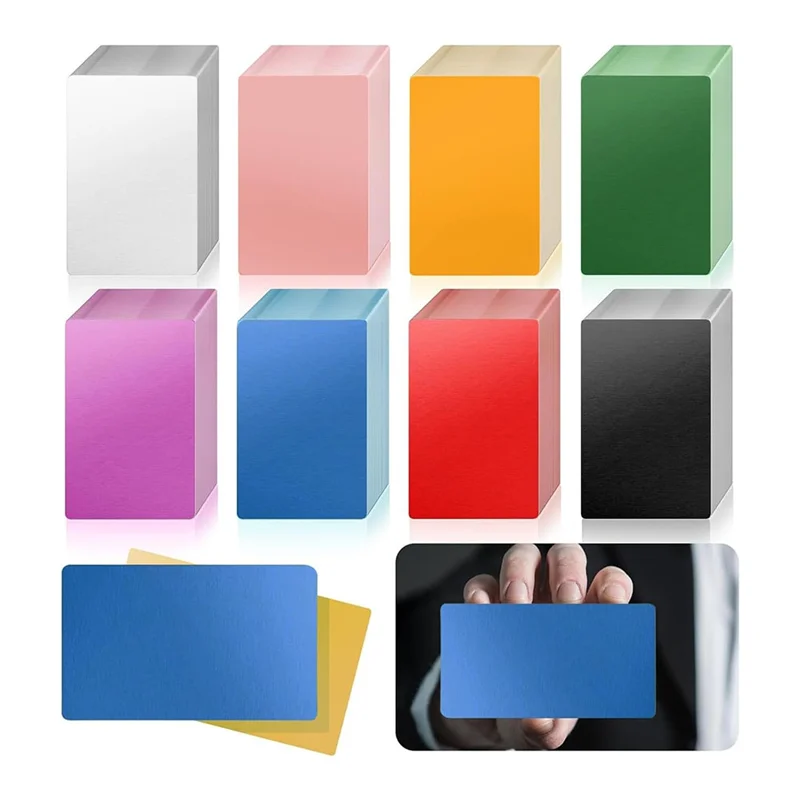 AEE7-Laser Engraving Blanks, For CNC Engraving, Laser Crafting, Multipurpose Metal Business Cards. DIY Gift Cards