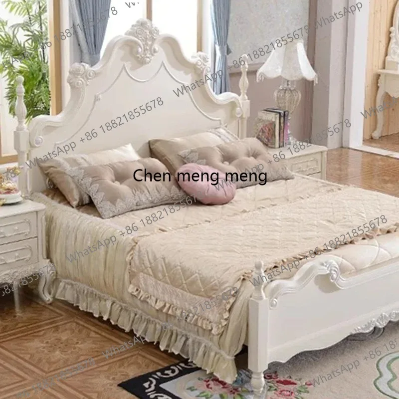 

Princess Girls Massage Bed Frame Double Luxury Human Dog Bed Modern Bedroom Safe Loft Letto Matrimoniale Lounge Suite Furniture