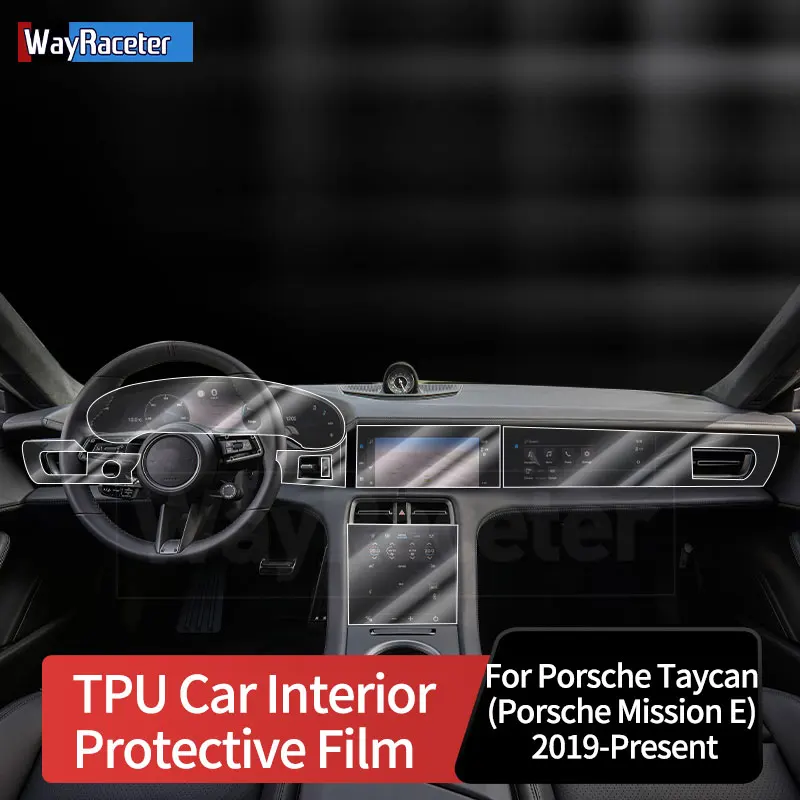 Self Healing Anti Scratch TPU Vinyl Interior Paint Protection Film For Porsche Taycan 2019 2020 2021 2022 2023 2024 Accessories