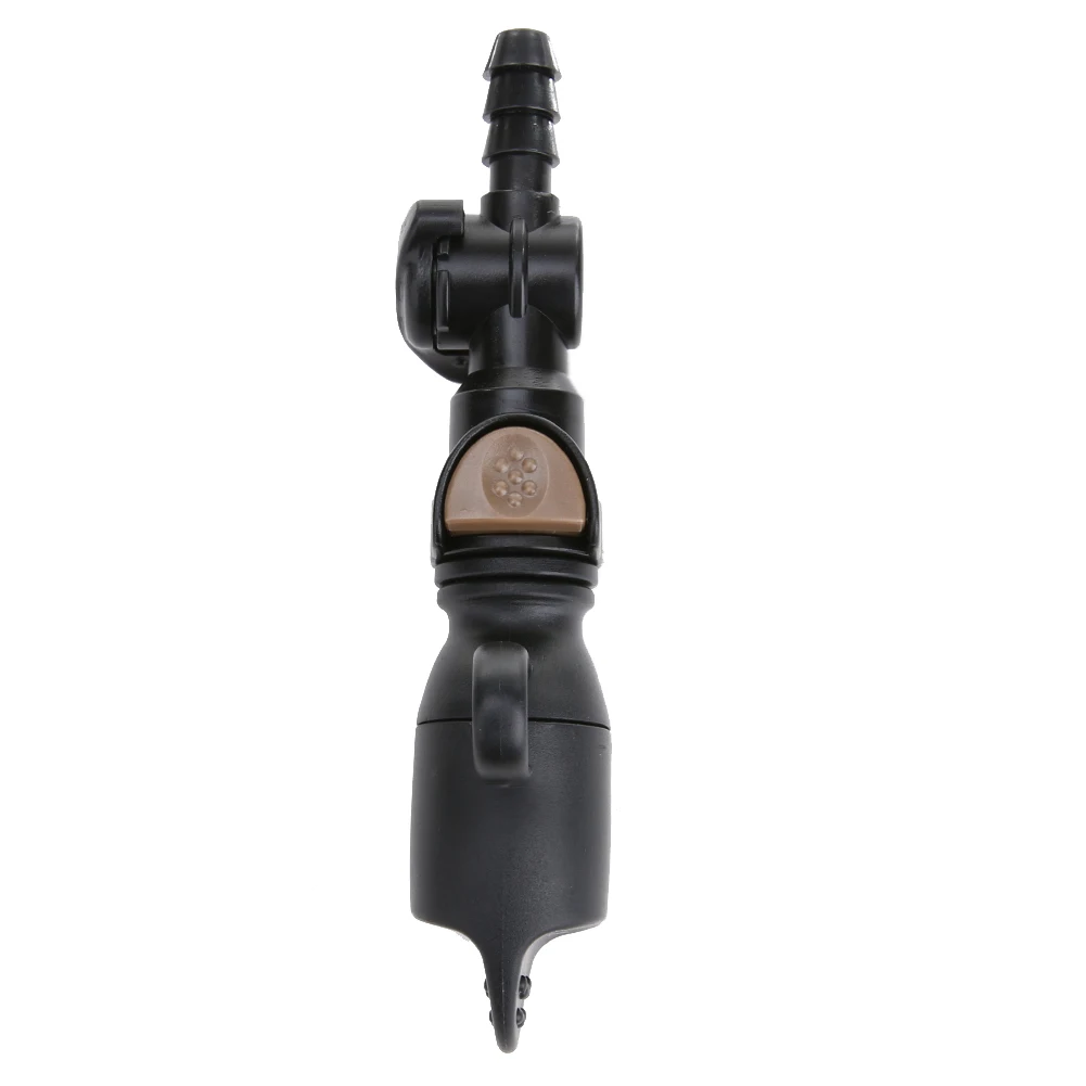 Silicone Water Bag Bite-Valve /Off Switch Straight Sports Water Bags Nozzle with Dust Cover Replacement Black Camping Supplies
