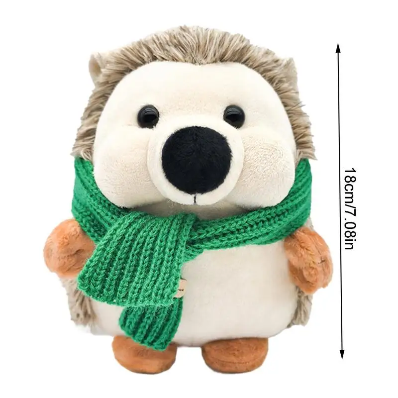 Hedgehog Soft Plush Animal Doll para crianças, Almofada de pelúcia, Brinquedo Animal dos desenhos animados, Suave Acompanhar, 7"