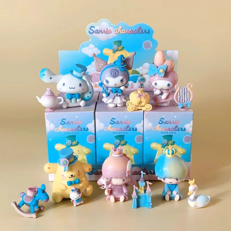 Genuine MINISO New Sanrio Blind Box Kawaii Kuromi Cinnamoroll My Melody Figures Dolls Blind Bag Toy For Girl Kids Xmas Gift