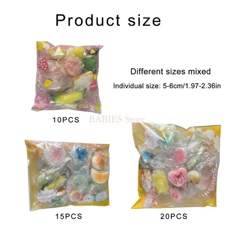 Squeezable Bread Stretchy Bun Toy Soft Decompression Slow Rising Toy for Autisms Office Adult Stress Reduce Props