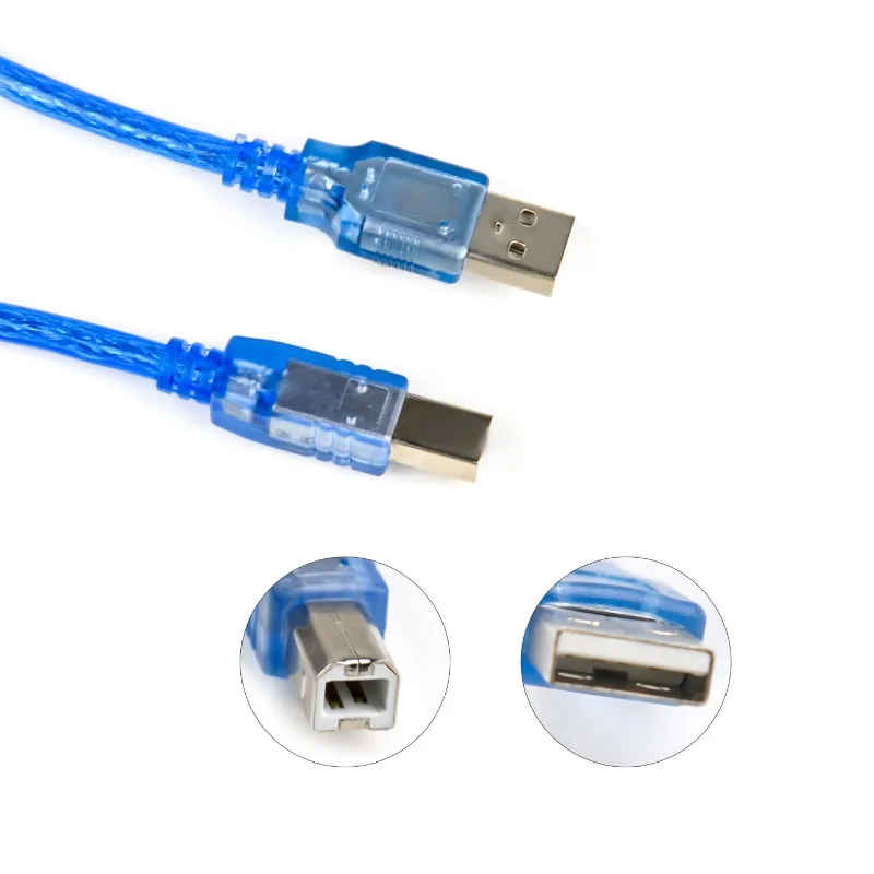 Paquete de Cables USB 2,0 de alta calidad, paquete de 5 piezas, 2,0, para Arduino Uno 2560 R3 e impresora