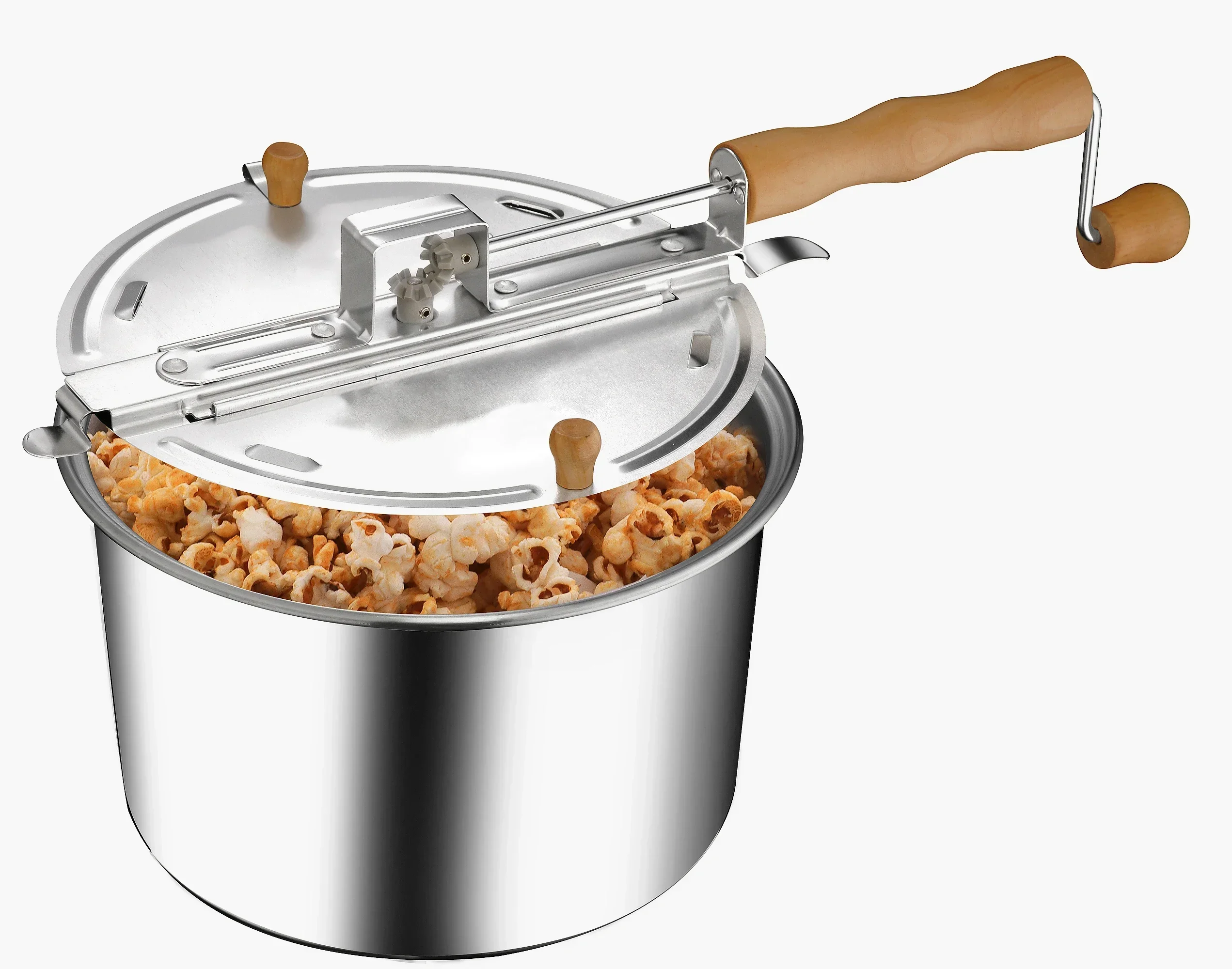 

Portable Anti-Scalding Handle Design Popcorn Pan Removable Home Maquina De Palomitas De Maiz Popcorn Machine