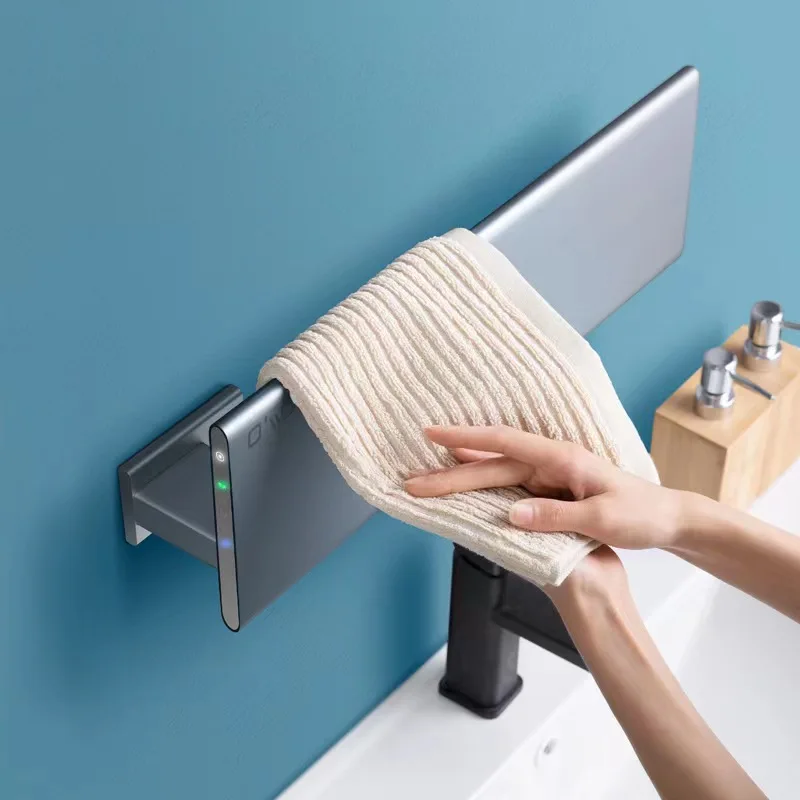Toallero eléctrico inteligente de temperatura Ows, funciona con la aplicación inteligente Xiaomi Home, secador de baño sin agujeros