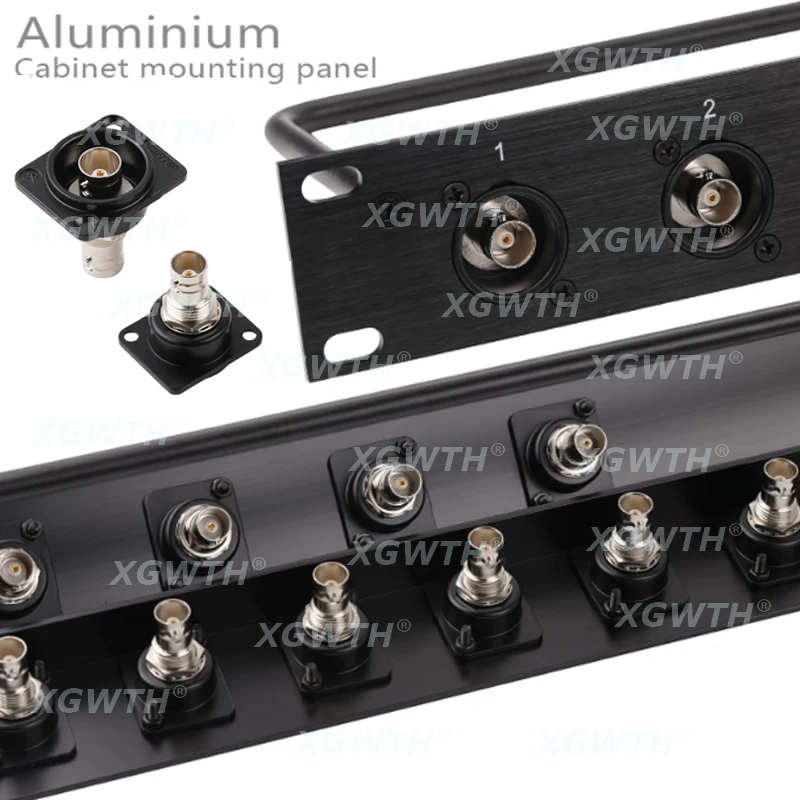 1U 2U Rack Patch Panel HD-SDI 3G-SDI BNC Video Cabinet Jumper Connnector 2 6 8 10 16 24 32 Way Channel Audio Studio DJ Equipment