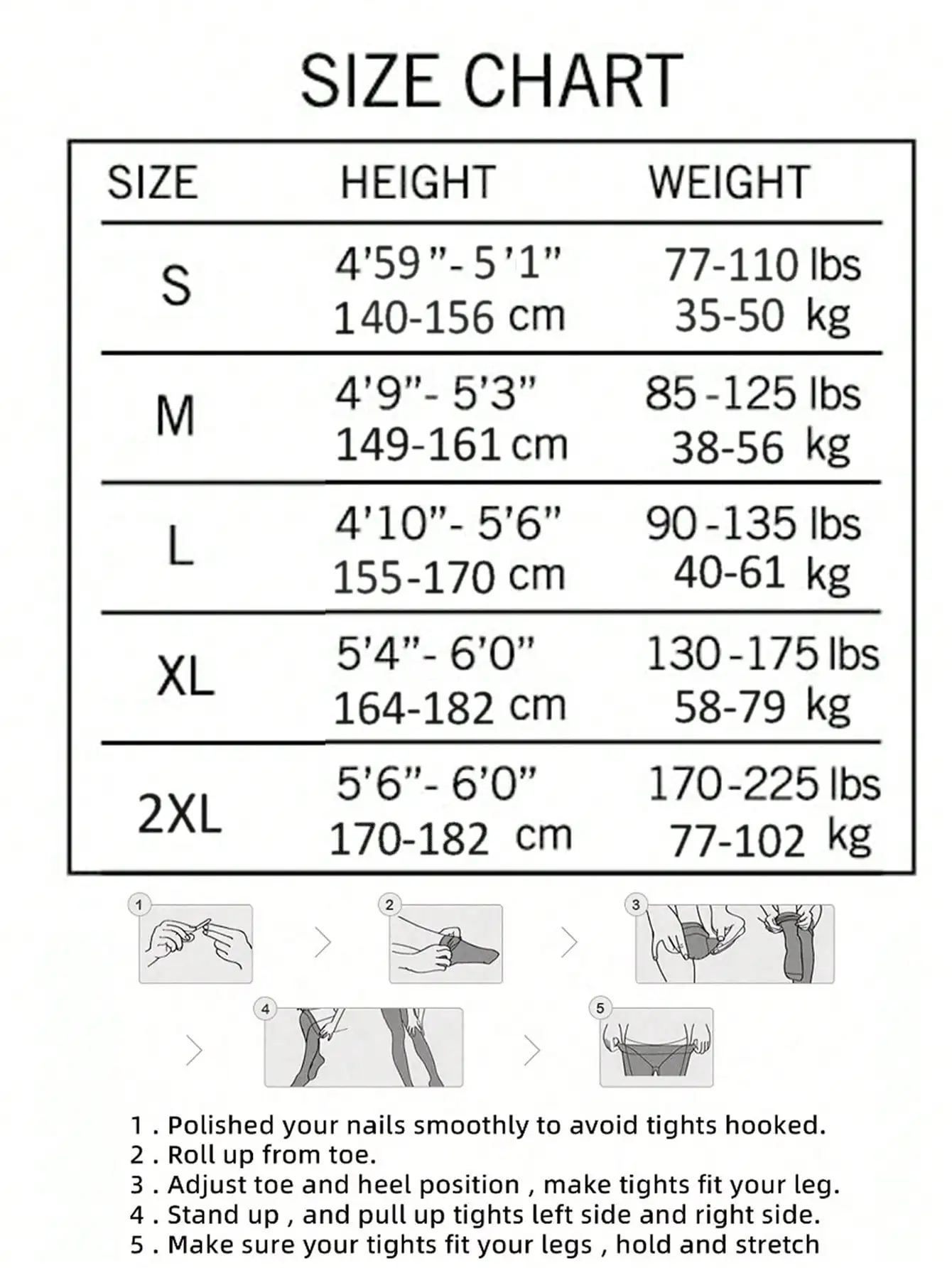 1 Pair Women White Tights Stretchy Sheer White Tights Pantyhose Stockings Women's Tights image 6