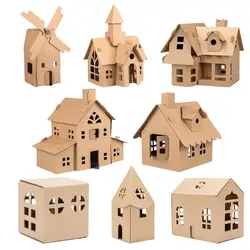 Paper Cottage Model Kit Handmade DIYs Toy Assembly Toy Kid Adult DIYs Model Kits Desk Decoration For Gift For Christmas Holidays