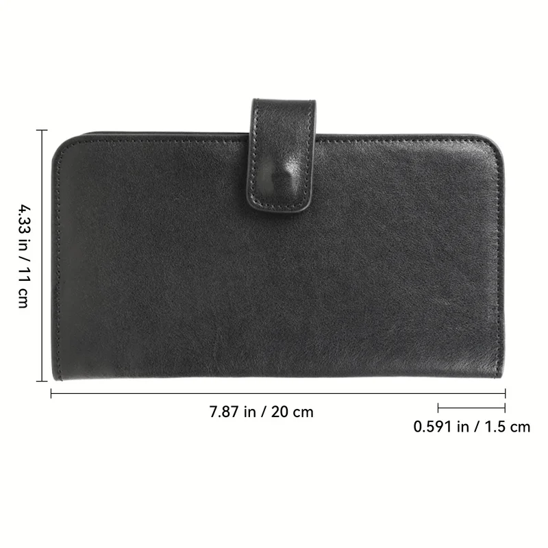 Soft Cow Leather Double Phone Case Cover Multi Card Slots ID Credit Cards Holder Ultra Thin Portable