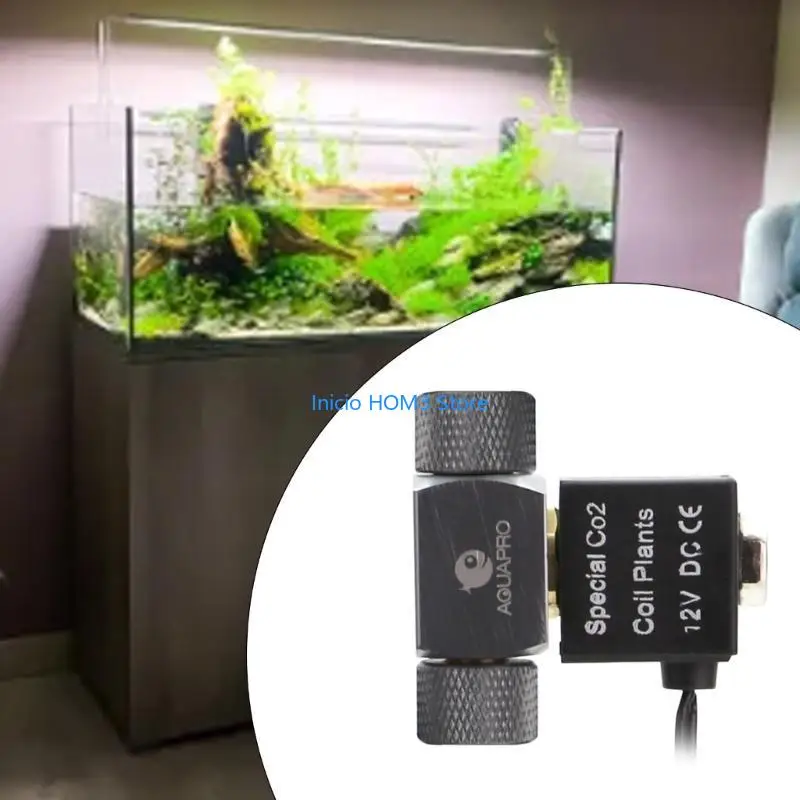 A5YD Adjustable Pressure Gauge for Fish Tanks Maintain a Balanced Environment Reliable CO2 Regulator with Solenoid