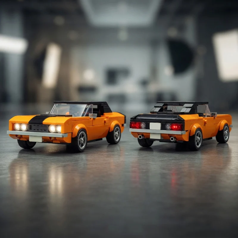 

Speed Racing Car Model MOC Building Bricks Classic American Muscle Car Modular Technology Children Assemble Toys Holiday Gifts